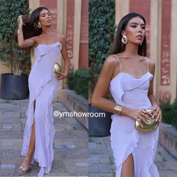 🔥Last 1🔥MANGO Ruffled detail dress